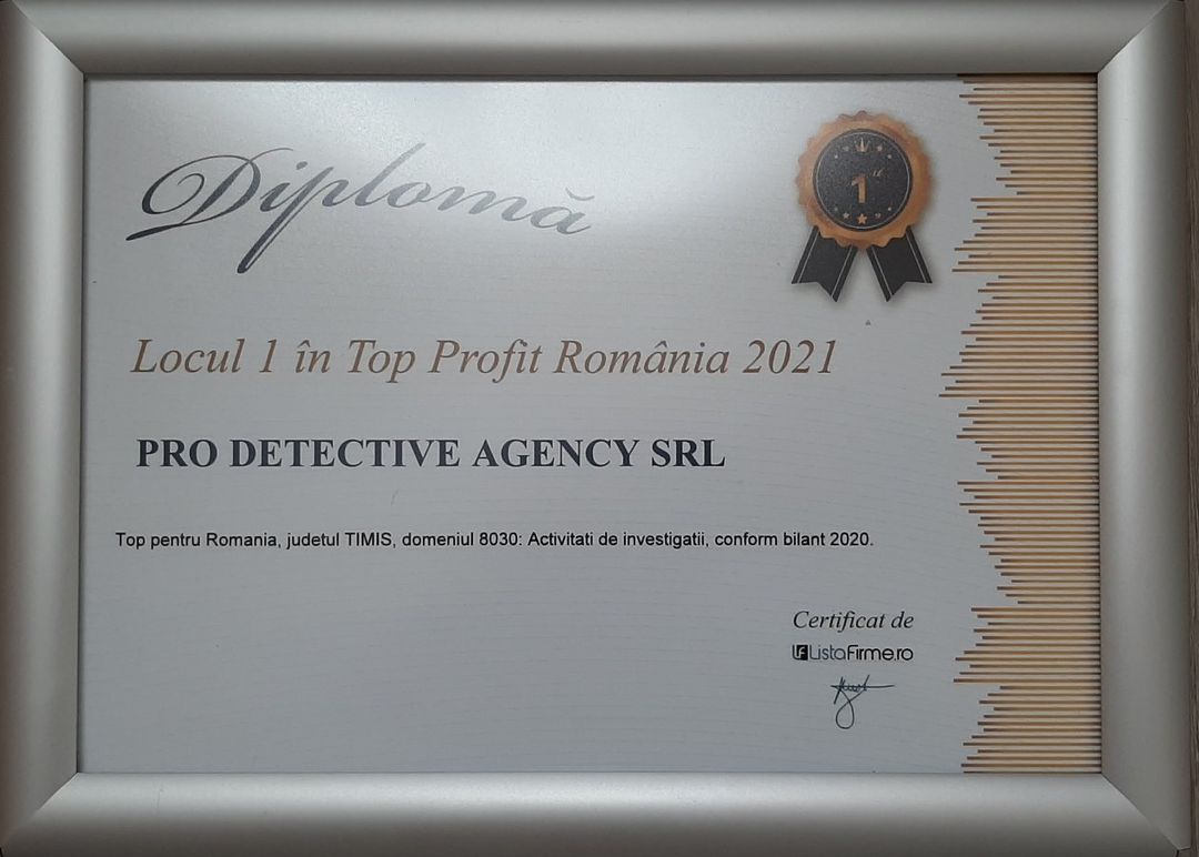 Pro detective agency nr 1 romania